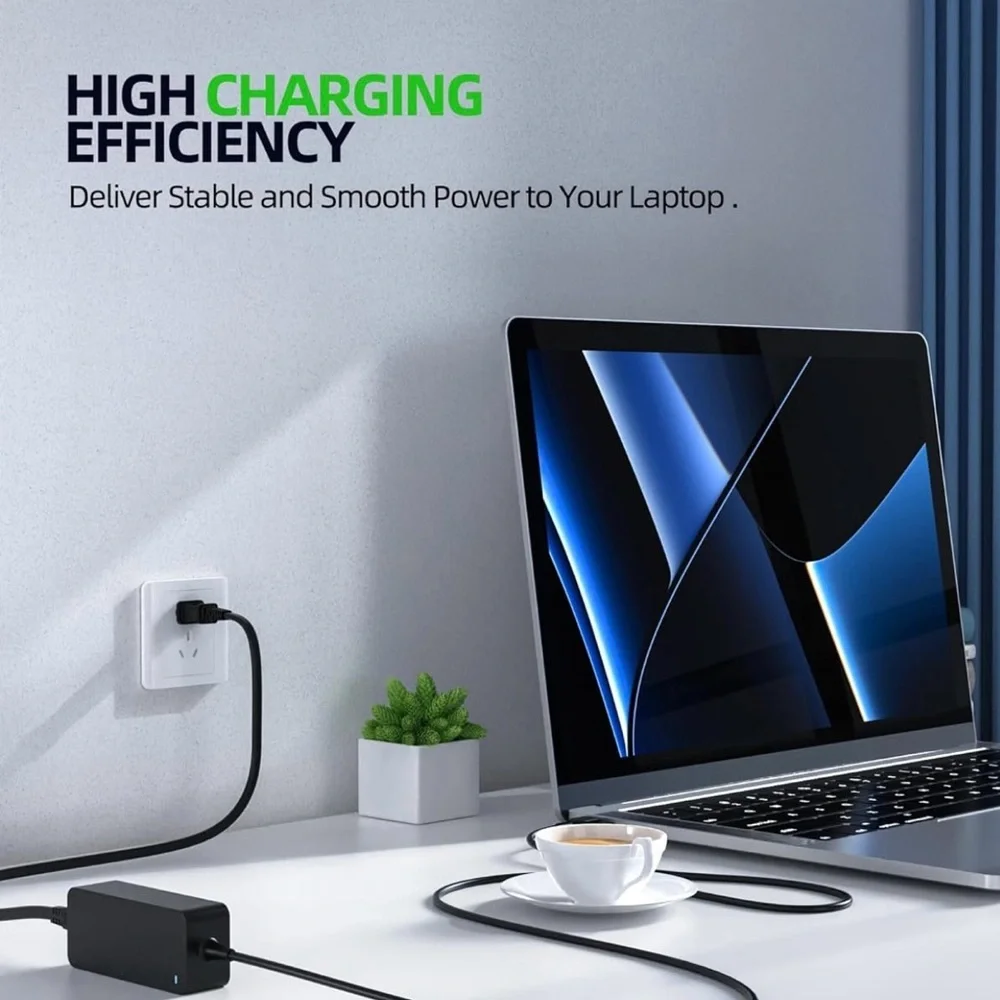 Lenovo Black Power Adapter for Tablets with Long Cables